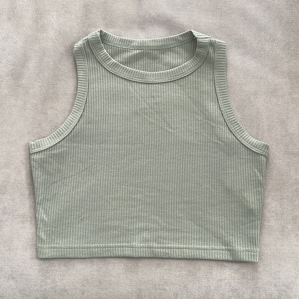 Cropped Tank Mint Green